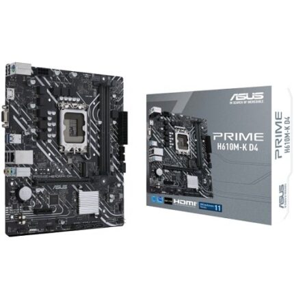 Asus PRIME H610M-K D4 LGA1700 DDR4 Ses+GLan HDMI D-Sub M2 SATA USB3.2  mATX