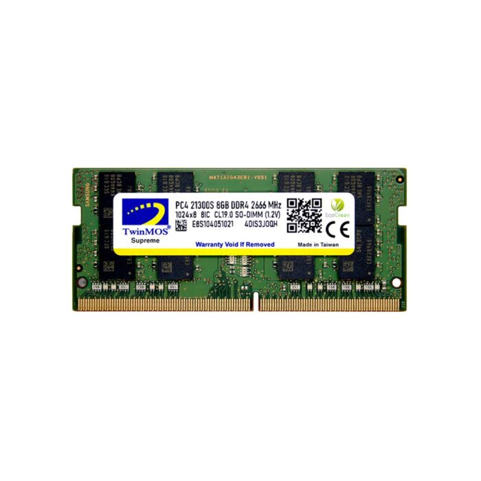 Twinmos Sodimm 8GB 2666Mhz DDR4 Kutulu Notebook Bellek (MDD48GB2666N)