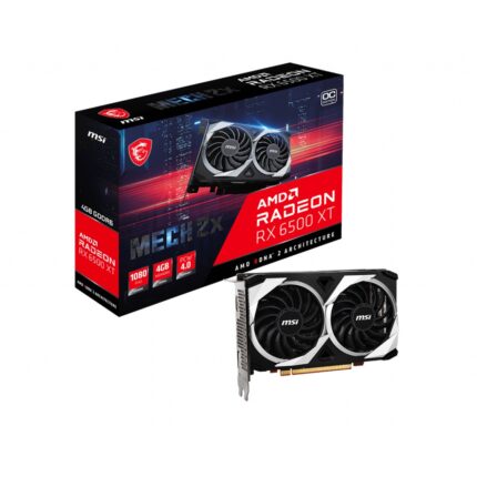 MSI 4GB RADEON RX 6500 XT MECH 2X 4G OC [64Bit] GDDR6 HDMI DP