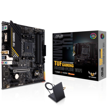 Asus TUF GAMING A520M-PLUS WIFI AM4 DDR4 Ses+GLan HDMI DP D-Sub M2 128GB mATX