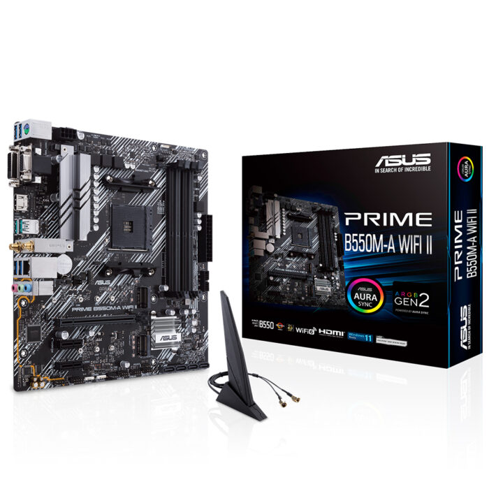 Asus PRIME B550M-A WIFI II AM4 DDR4 Ses+GLan HDMI DVI-D D-Sub 2xM2 USB3.2 mATX