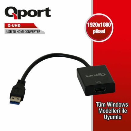 Qport USB 3.0 to HDMI Çevirici (Q-UHD)