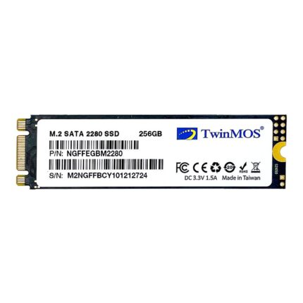 TwinMOS 256GB M.2 2280 SATA3  580-550MB/s (NGFFEGBM2280)