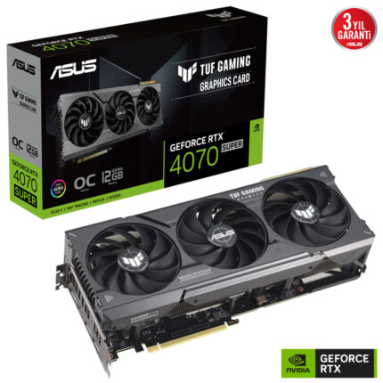 Asus 12GB TUF-RTX4070S-O12G-GAMING GDDR6X 192Bit 2595MHz HDMI 3xDP RGB DLSS3