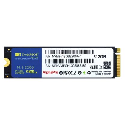 Twinmos 512GB NVMe M2 Gen SSD 3600/3250 Mb/s (NVMe512GB2280AP)