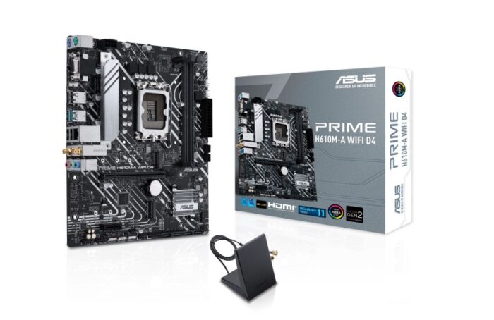 Asus PRIME H610M-A WIFI D4 H610 DDR4 M.2 USB3.2 DP/HDMI/VGA PCI 4.0 1700p Anakar