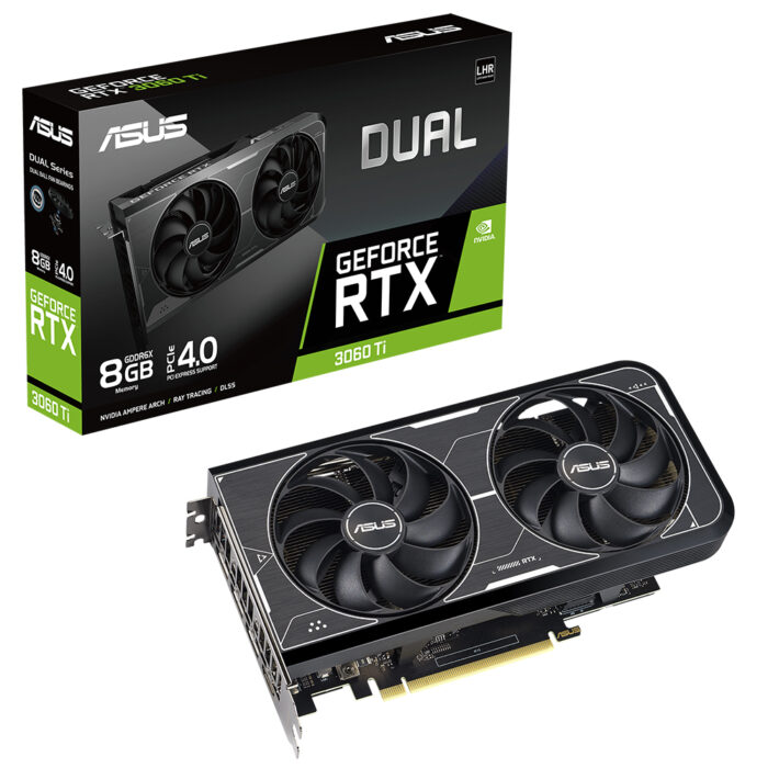 Asus 8GB DUAL-RTX3060TI-O8GD6X GDDR6X [256Bit] HDMI DP