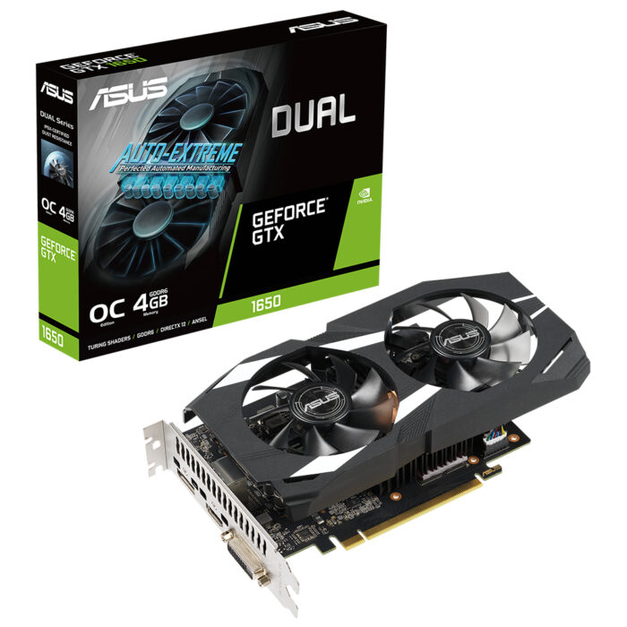 Asus 4GB DUAL-GTX1650-O4GD6-P-V2 GDDR6 [128Bit] HDMI DVI-D DP