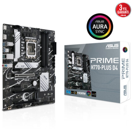 Asus PRIME H770-PLUS D4 1700P DDR4 5066(OC) HDMI DP WIFI M.2 ATX