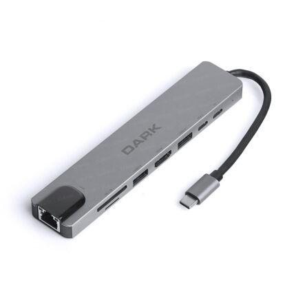 Dark DK-AC-U31X40 USB 3.1 Type-C 8 in 1 ETH/HDMI/SD/USB3.0-2.0/USB-C PD Çevi HUB