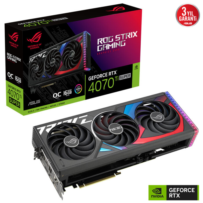 Asus 16GB ROG-STRIX-RTX4070TIS-O16G-GAMING GDDR6X 256Bit 2700MHz HDMI DP DLSS3