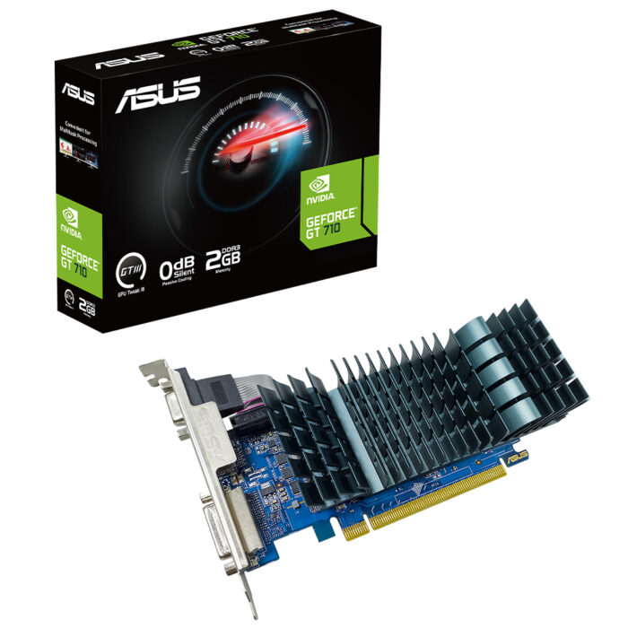 Asus 2GB GT710-SL-2GD3-BRK-EVO [64Bit] DDR3 HDMI DVI VGA