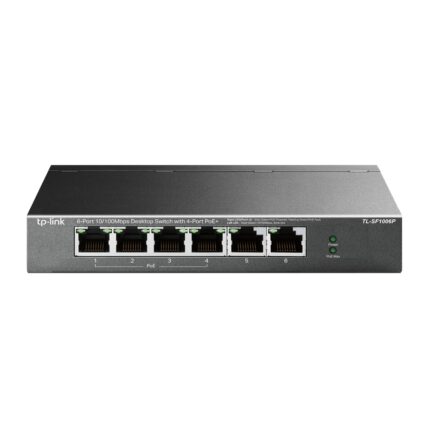 Tp-Link 6Port TL-SF1006P 10/100 4xPoE Desktop Yönetilemez Switch