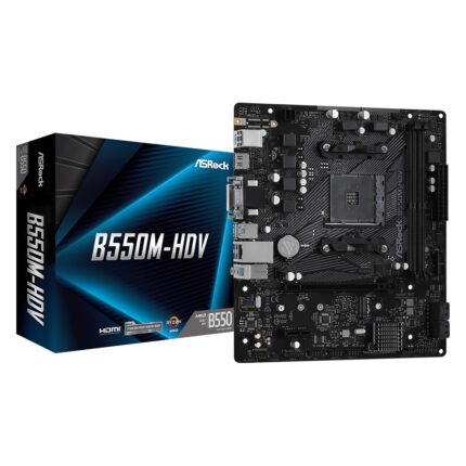 ASRock B550M-HDV AM4 DDR4 4733(OC) M.2 HDMI DVI-D D-Sub USB3.2 mATX