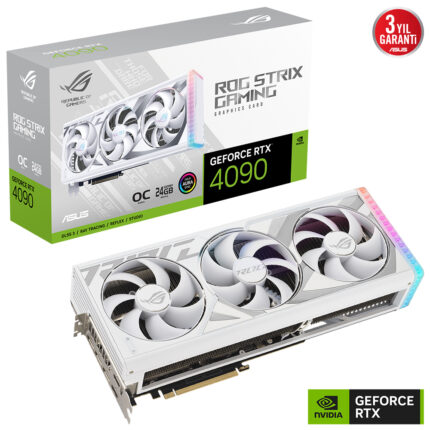 Asus 24GB ROG-STRIX-RTX4090-O24G-WHITE GDDR6X 384Bit OC 2xHDMI 3xDP RGB DLSS3