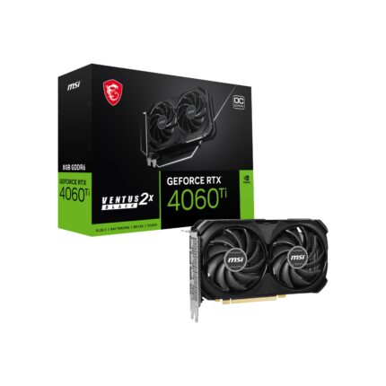 MSI 8GB GEFORCE RTX 4060 TI VENTUS 2X BLACK 8G OC GDDR6 [128Bit] PCIE 4.0 HDMI 3