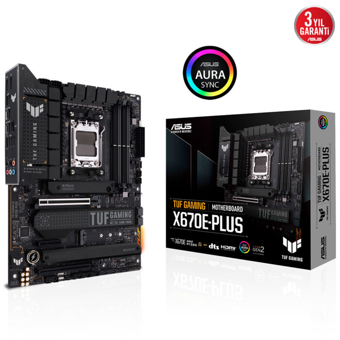 Asus TUF GAMING X670E-PLUS DDR5 6400 AM5 HDMI DP 4xM2 Usb3.2 ATX