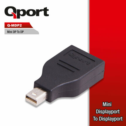 Qport Mini Display Port to Display Port Çevirici (Q-MDP2)