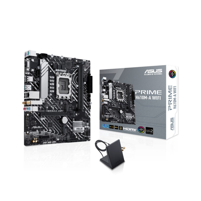 Asus PRIME H610M-A WIFI H610 DDR5 M.2 USB3.2 DP/HDMI/VGA PCI 4.0 1700p