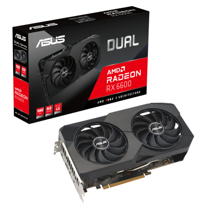 Asus DUAL-RX6600-8G-V2 8GB 128Bit GDDR6 DP/HDMI PCI 4.0 Ekran Kartı