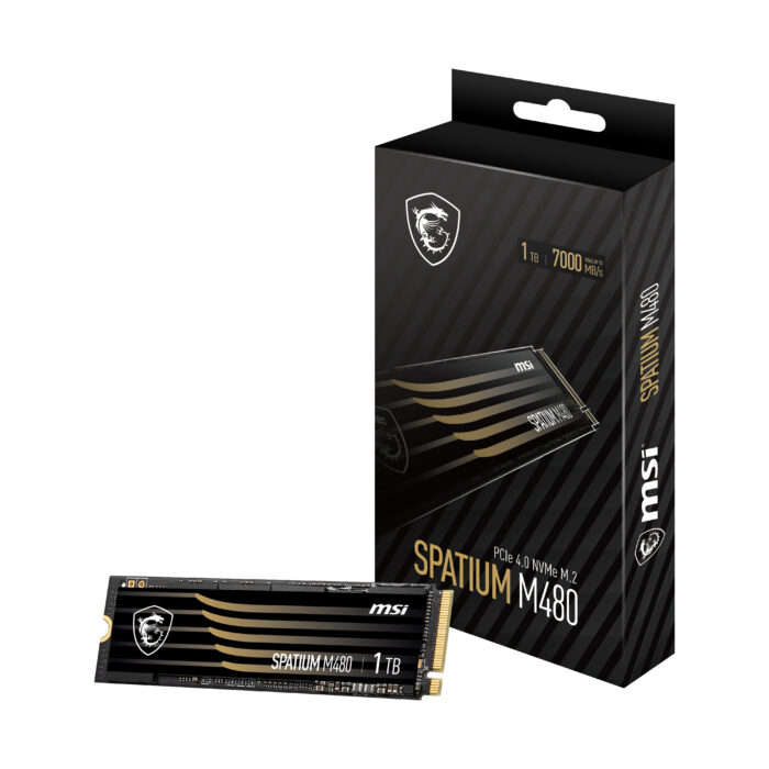 MSI 1TB SPATIUM M480 PRO PCIE 4.0 NVME M.2 1TB HS SSD 7400-6000MB/s