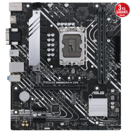 Asus PRIME B660M-K D4 LGA1700P DDR4 Ses+GLan HDMI D-Sub M2 USB3.2 mATX(BLK)