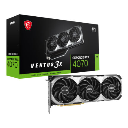 MSI 12GB GEFORCE RTX 4070 VENTUS 3X E 12G OC GDDR6X 192Bit PCIE 4.0 HDMI 3xDP