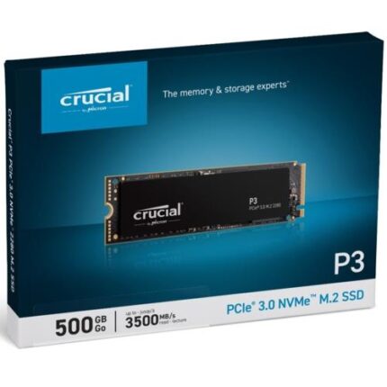 Crucial 500GB SSD M.2 NVMe PCIe Gen3 3500 - 1900MB/s P3 (CT500P3SSD8)