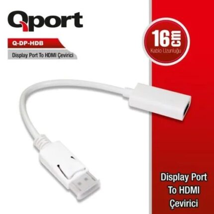 Qport Display Port to HDMI Çevirici (Q-DP-HDB)