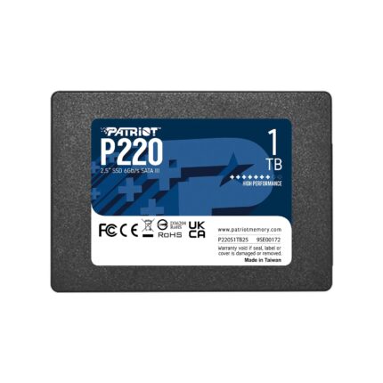 Patriot P220 1TB 2.5" 550-500MB/s  SATA III SSD (P220S1TB25)