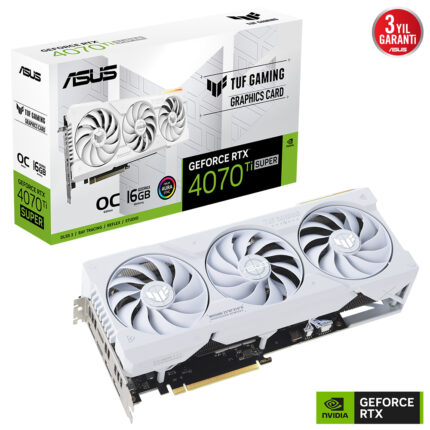 Asus 16GB TUF-RTX4070TIS-O16G-WHITE-GAMING GDDR6X 256Bit 2670MHz HDMI DP DLSS3