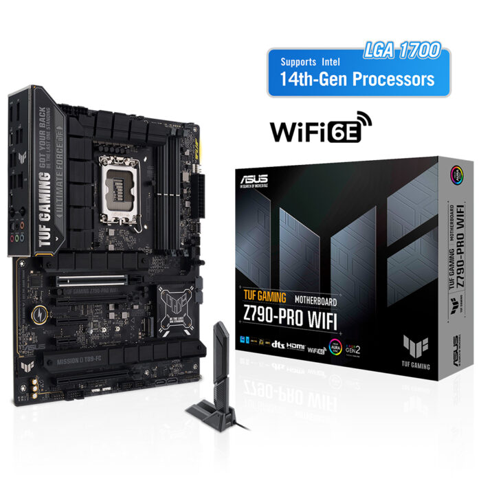 Asus TUF GAMING Z790-PRO WIFI DDR5 1700P 7800(OC) HDMI DP M2 WiFi6E BT ATX