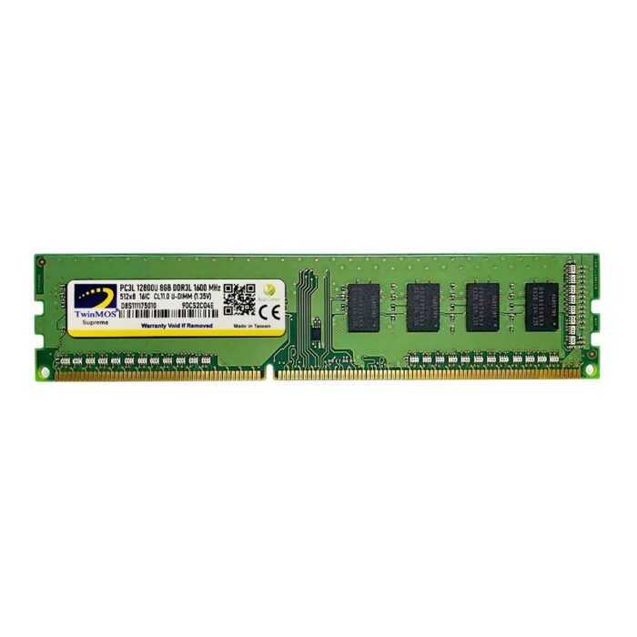 TwinMOS 8GB 1600MHz DDR3 DIMM Ram 1.35V Low Voltage (MDD3L8GB1600D)