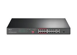 TP-Link TL-SL1218P 16-Port 10/100Mbps + 2-Port Gigabit Switch 1-SFP 16-PoE+(150W