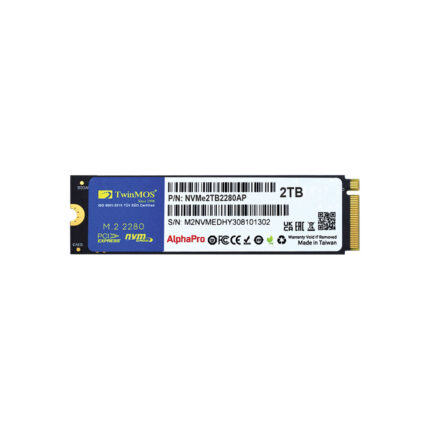 TwinMOS 2TB M.2 PCIe Gen3 NVMe SSD (3600-3250Mb/s) TLC 3DNAND (NVMe2TB2280AP)