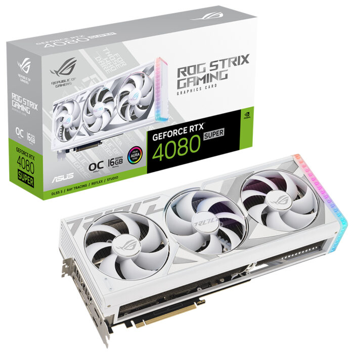 Asus 16GB ROG-STRIX-RTX4080S-O16G-WHITE GDDR6X 256Bit OC 2xHDMI 3xDP RGB DLSS3