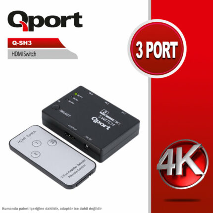 Qport 3 Port HDMI Switch (Q-SH3)