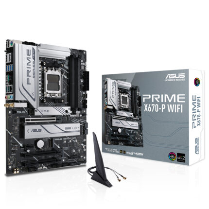 Asus PRIME X670-P WIFI AM5 DDR5 6400(OC) USB3.2 HDMI DP BT ATX