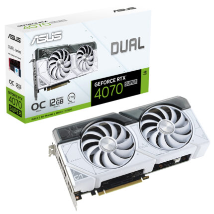 Asus 12GB DUAL-RTX4070S-O12G-WHITE GDDR6X 192Bit 2550MHz HDMI 3xDP DLSS3