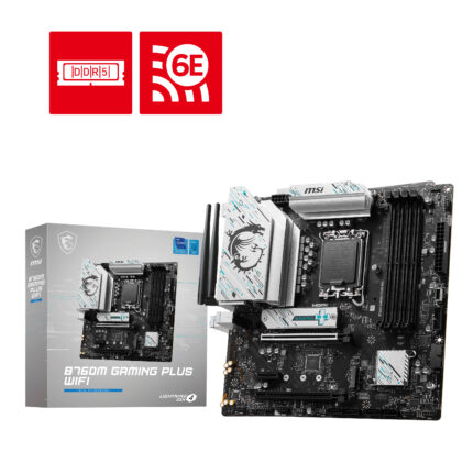 MSI B760M GAMING PLUS WIFI 1700P DDR5 6800(OC) PCI-E M.2 HDMI DP WIFI 6E ATX