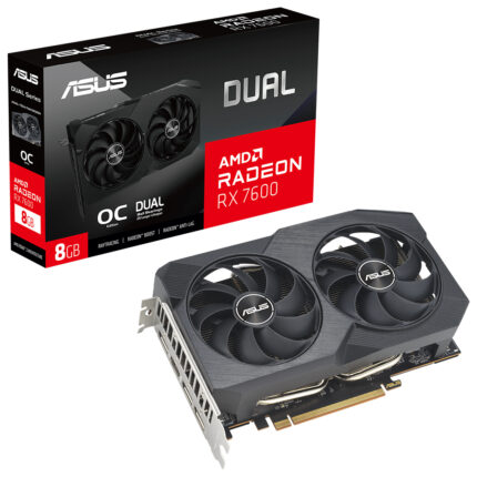 Asus 8GB DUAL-RX7600-O8G-V2 GDDR6 [128Bit] OC HDMI 3xDP