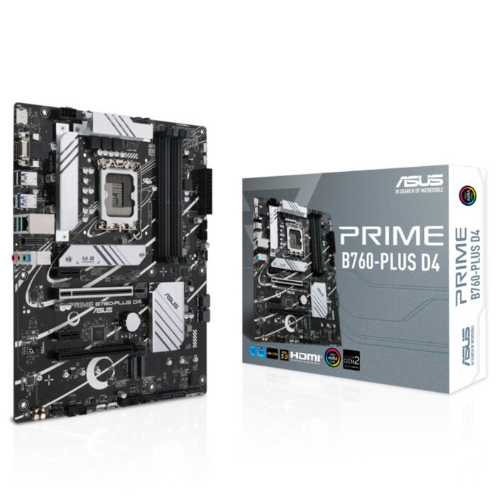 Asus PRIME B760-PLUS D4  B760 DDR4 M.2  DP/HDMI/VGA  PCI 5.0 1700p Anakart