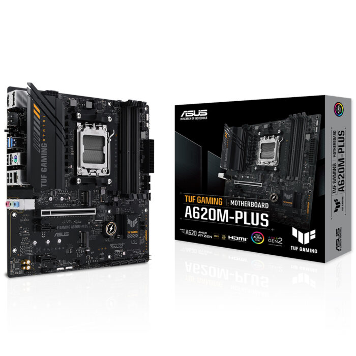 Asus TUF GAMING A620M-PLUS AM5 DDR5 6400 HDMI DP M2 RGB GBit mATX