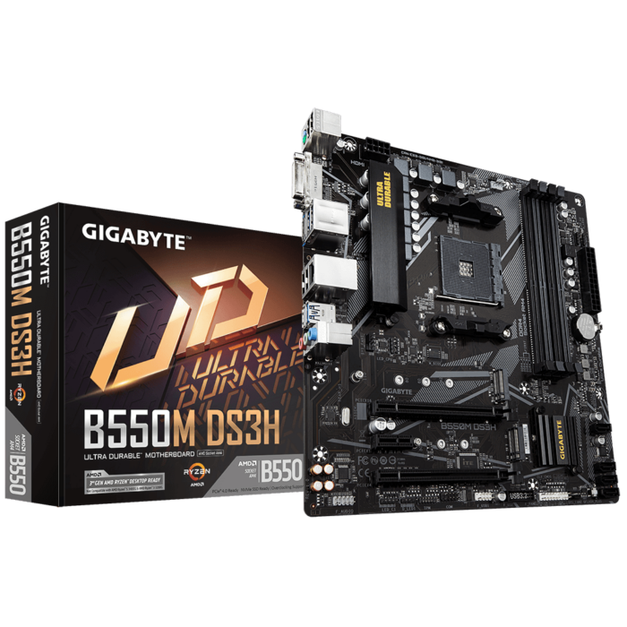 Gigabyte B550M DS3H B550 DDR4 M.2 HDMIDVI PCI 3.0 AM4 Anakart