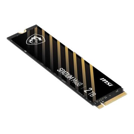 MSI 2TB SPATIUM M460 PCIe 4.0 NVMe M.2 2TB M2 SSD 4800-4400MB/s