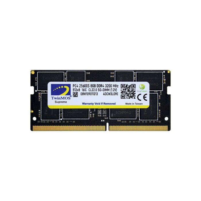 Twinmos Sodimm 8GB 3200Mhz DDR4 Kutulu Notebook Bellek (MDD48GB3200N)