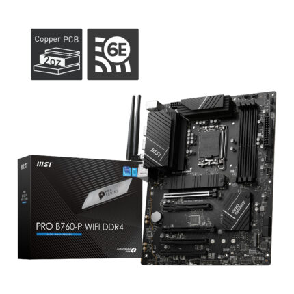 MSI PRO B760-P WIFI DDR4 LGA1700 5333 M.2 HDMI DP GLan WIFI 6E ATX