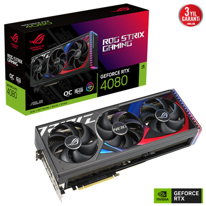 Asus 16GB ROG-STRIX-RTX4080-O16G-GAMING GDDR6X OC [256Bit] RGB 2xHDMI 3xDP