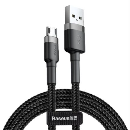 Baseus CAFULE(Siyah) 1 Metre Şarj Kablosu 2.4A USB-Micro USB (CAMKLF-BG1)