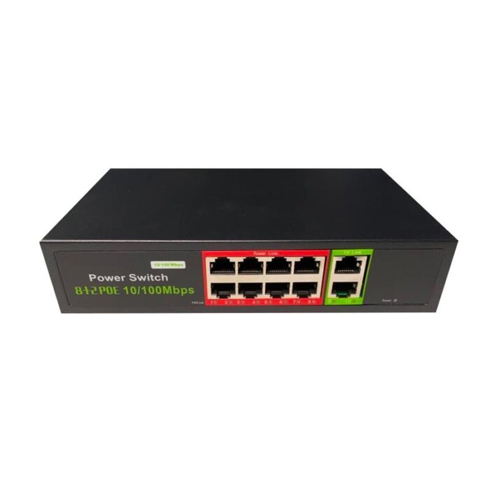 URANIUM POE-G8002-96W 8 PORT GIGABIT + 2 PORT GIGABIT RJ45 UPLINK POE SWITCH (RE